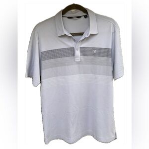 Travis Mathew Polo Shirt Coastal Chest Stripe Style size M